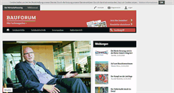Desktop Screenshot of bauforum.at